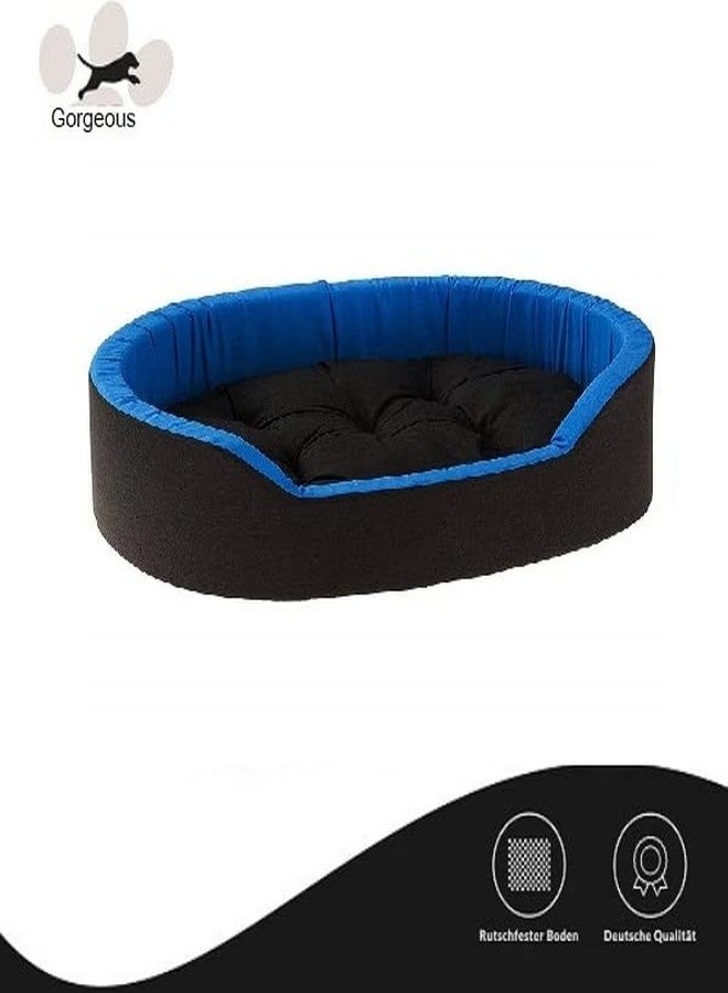 gorgeous Super Soft Reversable Dual (Dog and Cat Bed)-Small (Black-Blue, XXL) - Image 4